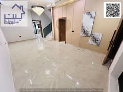 Two-story villa with a rooftop terrace and relaxation area, located next to the renowned Al Hamidiya Park in one of Ajman's most prestigious areas.