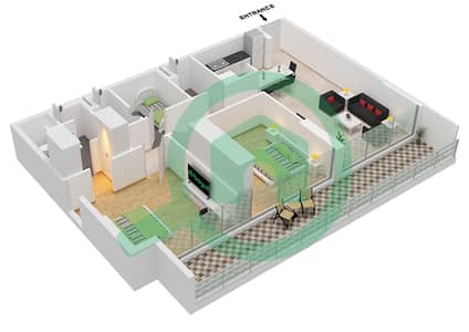 Fairway Residences by Prescott - 2 Bedroom Apartment Type 2 Floor plan