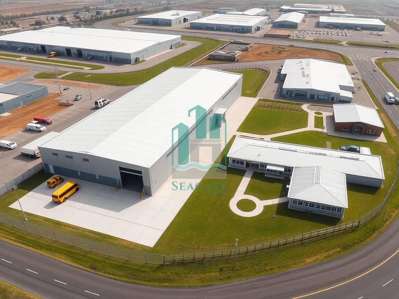 Ultra_detailed_aerial_drone_photo_of_an_industrial_facility_campus_landscape_orientation. _Foreground_a_large_modern_warehouse_building_with_light_gray_metal_siding_and_a_bright_white_roof_long_loading_bay_facade_with. jpeg Ultra_detailed_aerial_drone_photo_of_an_industrial_facility_campus_landscape_orientation. _Foreground_a_large_modern_warehouse_building_with_light_gray_metal_siding_and_a_bright_white_roof_long_loading_bay_facade_with. jpeg