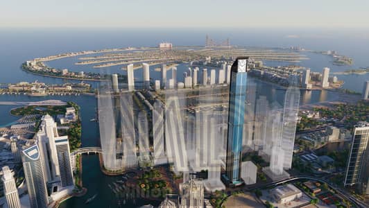4 Bedroom Apartment for Sale in Dubai Marina, Dubai - Building with Palm view. jpg