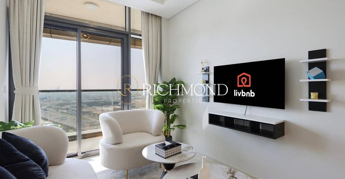 High Floor 1BR | Sea View | Burj Al Arab View | Furnished - View 6