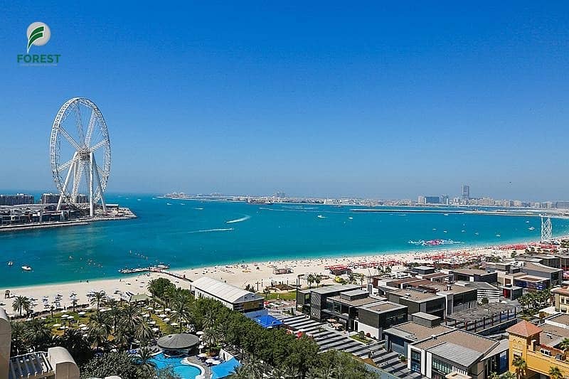 Full Sea View and Dubai Eye 1BR Vacant Unfurnished Full Sea View and Dubai Eye 1BR Vacant Unfurnished