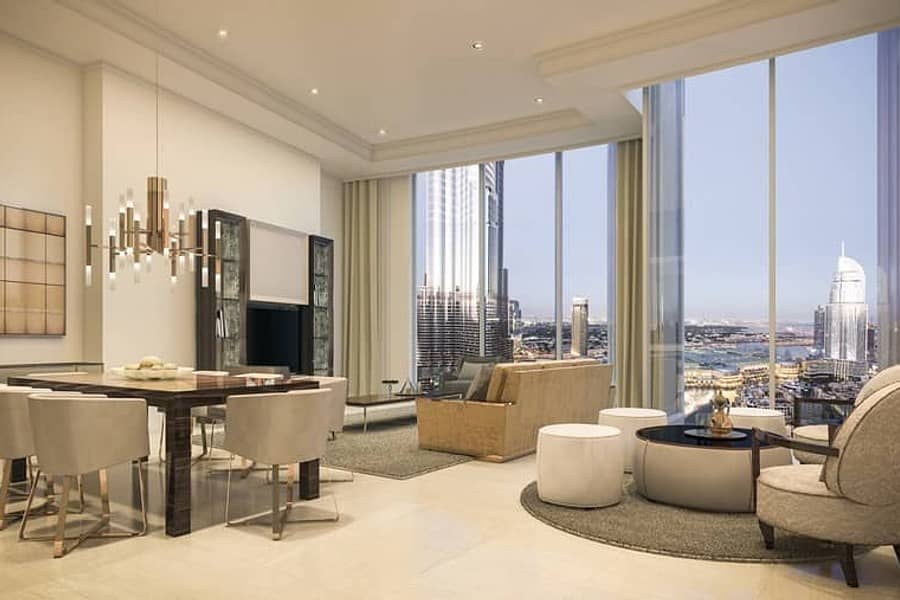 Luxury 2 BR with Large Balcony | Burj Khalifa View