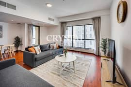 Furnished 2BR Apartment | Bahar 2 JBR | Marina & Sea View