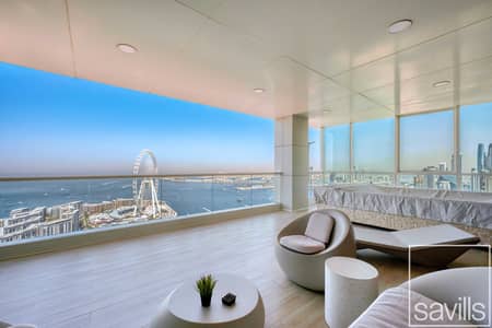 5 Bedroom Penthouse for Rent in Jumeirah Beach Residence (JBR), Dubai - Full-Floor Penthouse | Sea View | Private Cinema