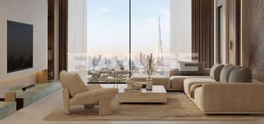 شقة بغرفة نوم واحدة | إطلالة على القناة ووسط المدينة | Binghatti Cullinan