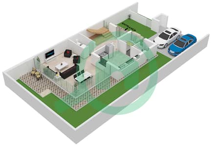 Phoenix - Grundriss für 3 Schlafzimmer Reihenhaus Typ TH-M