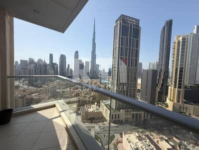 2 Bedroom Apartment for Rent in Downtown Dubai, Dubai - BURJ KHALIFA VIEW | CALM | SPACEOUS