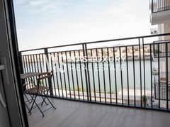 Full canal & Pool view | Balcony | Furnished