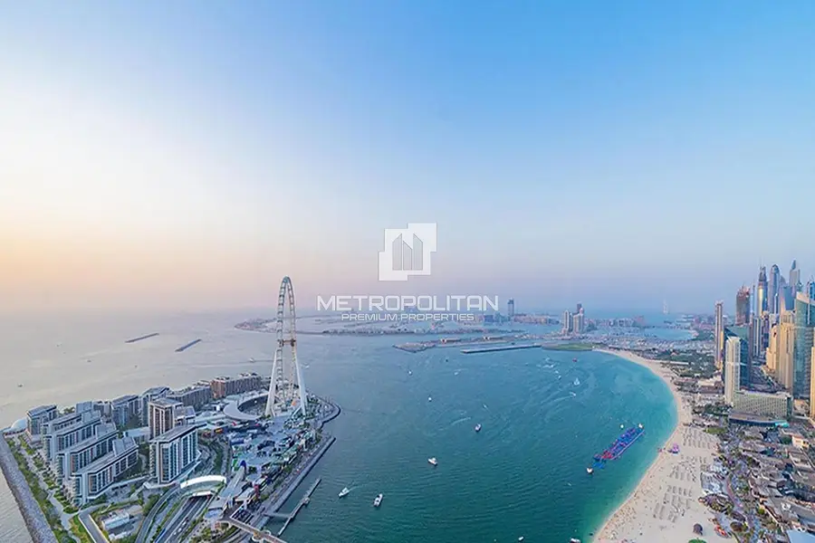 Palm and Sea View | High Floor | Upgraded Unit in Jumeirah Beach Residence (JBR)