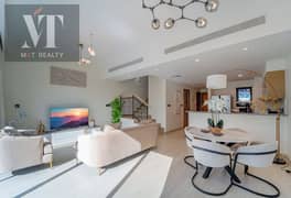 فيلا مفروشة من 4 غرف نوم | سانتوريني | إطلالات على المنتزه والمسبح