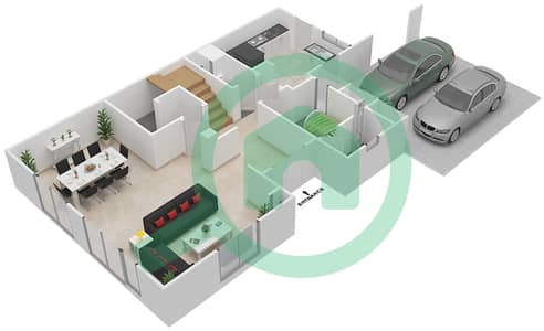 兰塔纳别墅1号 - 3 卧室别墅类型S4戶型图