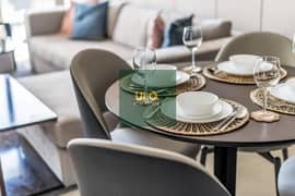 شقة مفروشة بغرفتي نوم | برج نوبلز | إطلالات على الأفق والبحر