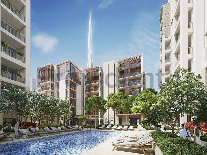 位于迪拜溪港，微风倾城公寓 4 卧室的顶楼公寓 3708888 AED - 4414308