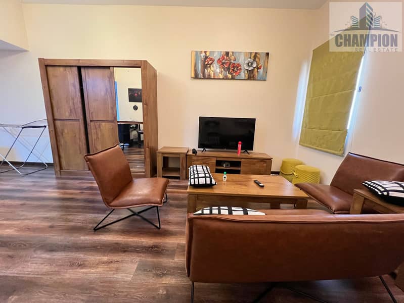 SPACIOUS FULLY FURNISHED 1 BEDROOM IN CHILLER FREE BUILDING AT PRIME LOCATION