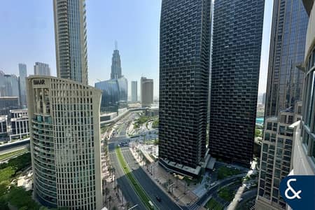 1 Bedroom Apartment for Rent in Downtown Dubai, Dubai - Burj Khalifa View | Unfurnished | En-suite