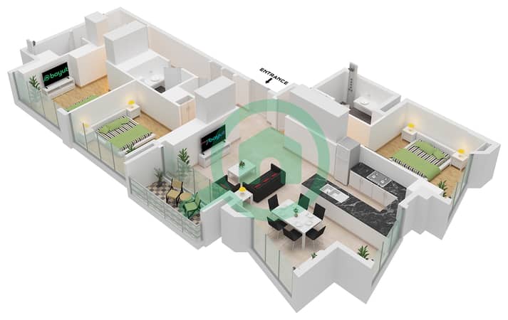 Type 2M Unit 6 Floor 17-30 Type 2M Unit 6 Floor 17-30