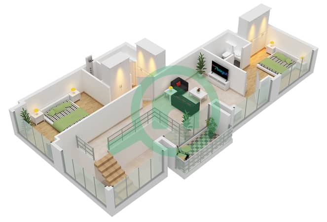 Type 6M Unit 1 Floor 32 Upper