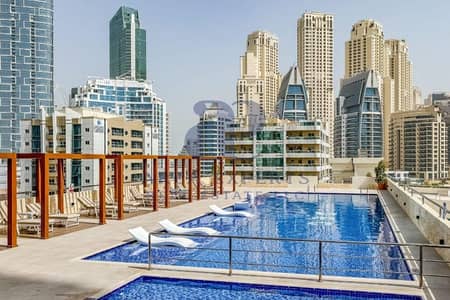 Studio for Rent in Dubai Marina, Dubai - SPACIOUS STUDIO | SEMI-FURNISHED | 4 CHEQUES Studio for Rent in Dubai Marina, Dubai - SPACIOUS STUDIO | SEMI-FURNISHED | 4 CHEQUES