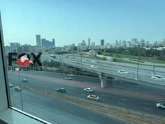 Two bedrooms and a living room for annual rent in City Tower Towers in Al-Nuaimiya 3 area, next to Safir Mall, with a balcony offering an open view