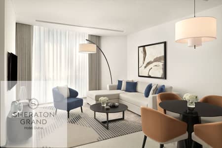 2 Cпальни Апартаменты в аренду в Шейх Зайед Роуд, Дубай - Two-Bedroom Apartment - Living + Dining. JPG