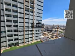 Resale of a one-bedroom apartment with a living room, two bathrooms, and a laundry room, plus parking in Ajman.