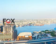 Furnished studio in Horizon Towers Al Rashidiya 1, sea view, free parking, prime location near Safeer Mall and services