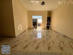 For annual rent first occupancy: beautiful 2 bedroom hall apartment in Al Muwaihat 3 Ajman, Academy Street, 2 beds, wardrobes, balcony, central AC