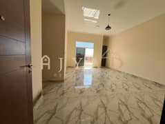Free month! Brand new 2BR hall in Mowaihat 3, prime location near schools & services, built-in wardrobes, central gas, easy Dubai exit, near airport.