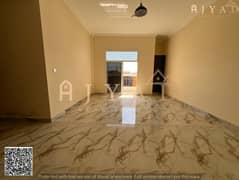For annual rent first occupancy: excellent 2 bedroom hall apartment in Al Muwaihat 3 Ajman, Academy Street, 2 beds, built-in wardrobes, balcony, AC