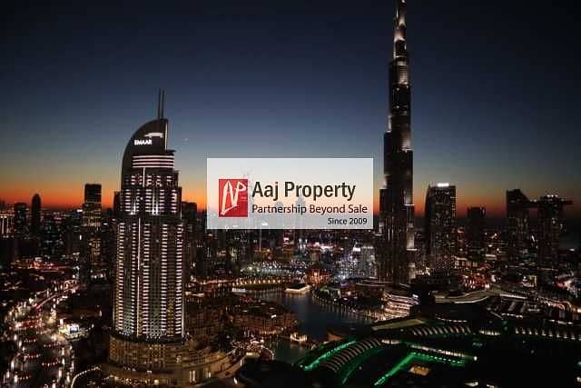 Full Burj KHALIFA & Fountain View|2BR Apartment @AED 2.6M Only!!