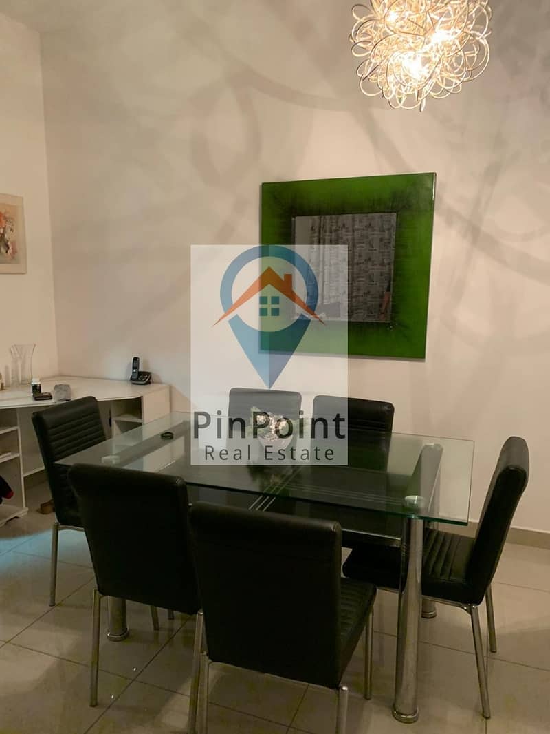 Fully furnished one bedroom apartment with fully equipped kitchen and with balcony overlooking Dubai Marina and the Gulf