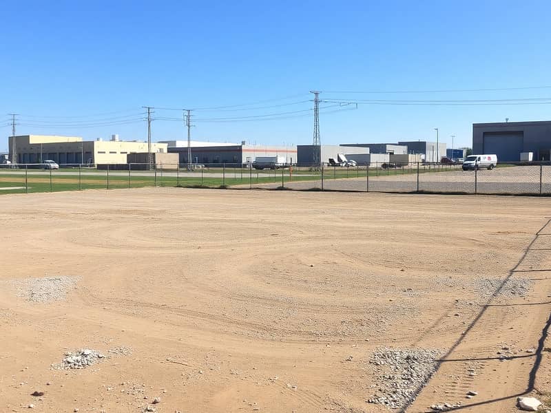 2 An_empty_industrial_plot_of_land_featuring_a_large_flat_area_with_dirt_and_gravel_ready_for_future_development. _The_plot_is_surrounded_by_chain_link_fencing_and_has_a_few_utility_poles_in_the_background. _Nearby_there. jpeg