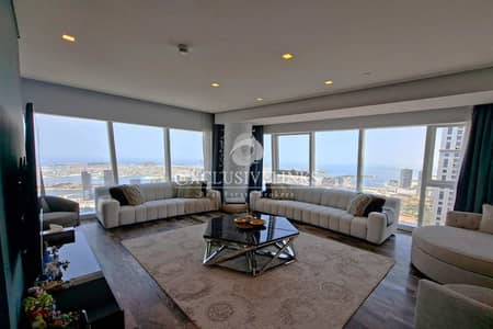 4 Bedroom Flat for Rent in Dubai Marina, Dubai - Palm & Burj Al Arab | Penthouse | Fendi Design