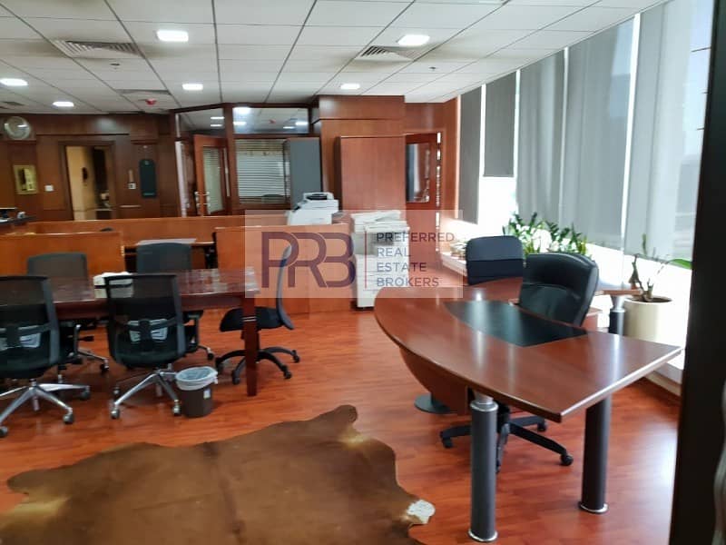 Very Spacious Fully furnished office with good ROI