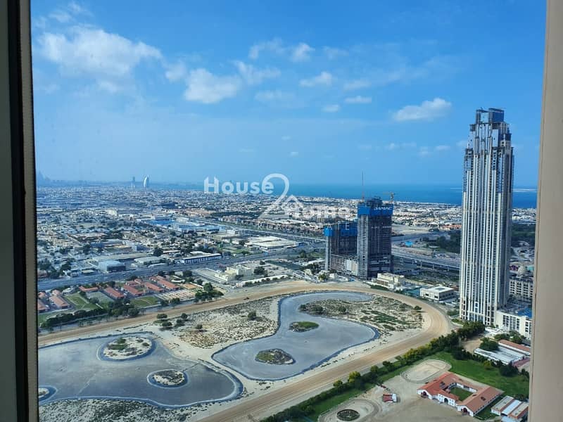 Panoramic View 2 bedroom Apartment + Maids room With Kitchen Appliances for Rent | Churchill residence Tower