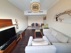 Grand Offer / Chiller free ::: Furnished 2/Bedroom apartment with open view ::: Near NMC hospital/// gym&pool cover car parking