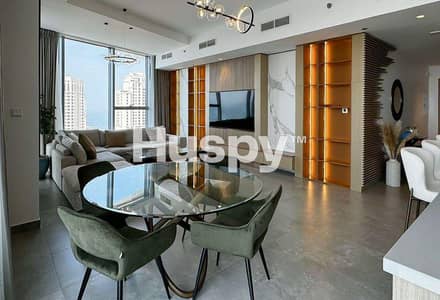 3 Bedroom Apartment for Rent in Dubai Marina, Dubai - Furnished | Sea and Marina View | Vacant June