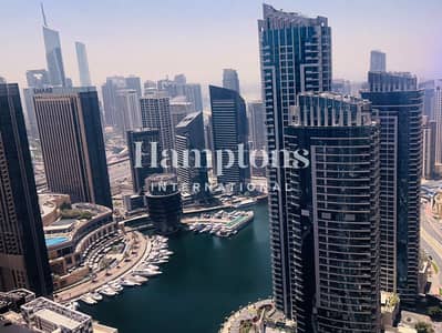 4 Bedroom Apartment for Rent in Jumeirah Beach Residence (JBR), Dubai - Sea & Marina Views I Unfurnished I High Floor