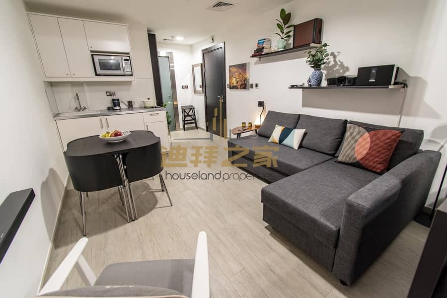 Spacious Fully Furnished Studio  with Balcony -Clean and well Maintained