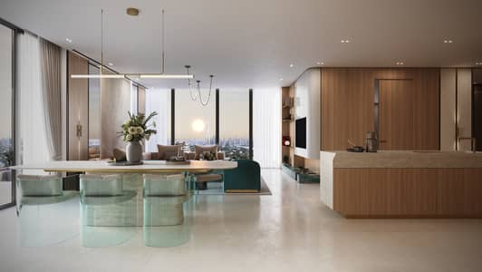فلیٹ 1 غرفة نوم للبيع في الجداف، دبي - 1bedroom-Cullinan-Livingroom-C03. jpg