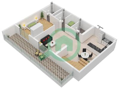 Equiti Home B - Planimetria del piano di 3 Camere Appartamento Tipo/unità TYPICAL / UNIT 4-7,11-14 Equiti Home B - Planimetria del piano di 3 Camere Appartamento Tipo/unità TYPICAL / UNIT 4-7,11-14