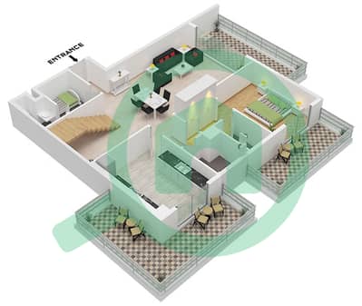 Equiti Home B - Planimetria del piano di 4 Camere Appartamento Tipo/unità A4 / UNIT 8 FLOOR 9,10 Equiti Home B - Planimetria del piano di 4 Camere Appartamento Tipo/unità A4 / UNIT 8 FLOOR 9,10