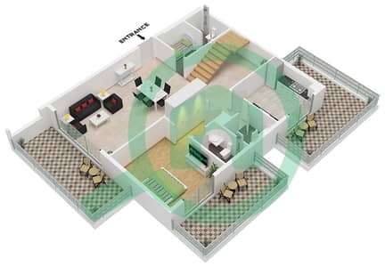 Equiti Home B - Planimetria del piano di 4 Camere Appartamento Tipo/unità A4 / UNIT 10 FLOOR 9,10 Equiti Home B - Planimetria del piano di 4 Camere Appartamento Tipo/unità A4 / UNIT 10 FLOOR 9,10