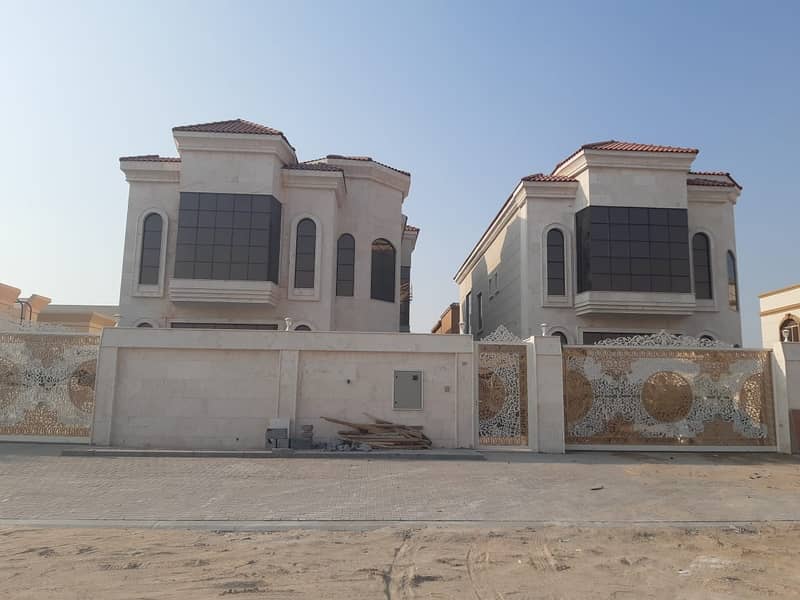 Villa for rent in Ajman, Ar Rawdah, the first inhabitant of a Super Lux with a full stone destination, citizen electricity at a fantastic price