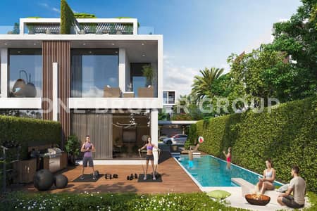 5 Bedroom Villa for Sale in DAMAC Hills 2 (Akoya by DAMAC), Dubai - Twin Villa | Single Row | Water Facing | Resale 5 Bedroom Villa for Sale in DAMAC Hills 2 (Akoya by DAMAC), Dubai - Twin Villa | Single Row | Water Facing | Resale
