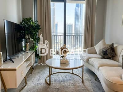 1 Schlafzimmer Wohnung zum zur Miete in Business Bay, Dubai - Living Room 1. jpg