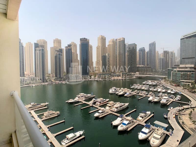 Marina Yacht Club & pool view / 2br + storage for sale in Marina Sail Dubai