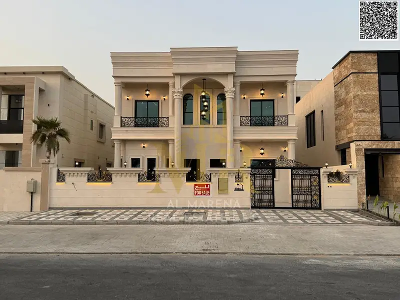 Luxury villa for sale in Al Aaliyah | 4350 sq ft | Two floors | 5 master bedrooms | Majlis and living room with washrooms | Modern kitchen | Maid's ro - View 2