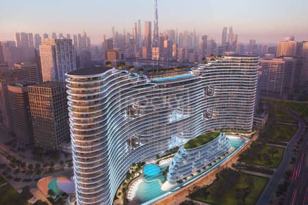 1 Slaapkamer Appartement te Koop in Business Bay, Dubai - binghatti-aquarise-TANISHK- A717-18. jpg 1 Slaapkamer Appartement te Koop in Business Bay, Dubai - binghatti-aquarise-TANISHK- A717-18. jpg